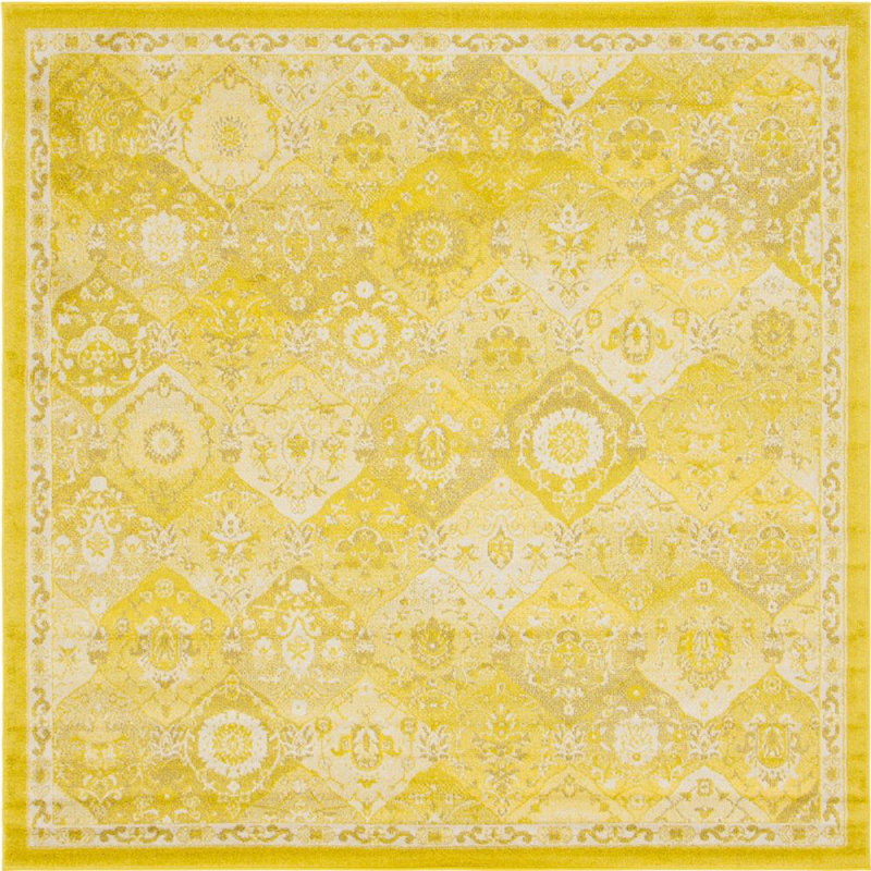 Kalf Abstract Indoor Rug, Square 8'