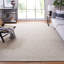 Tapis ivoire / bleu clair en laine touffeté à la main Linsly-929366449