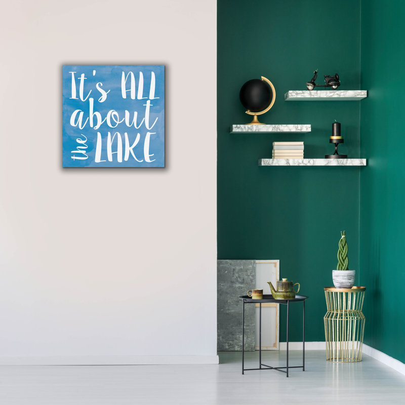  «Lake 2» par Erin Clark, art mural sur toile, 26 po x 26 po