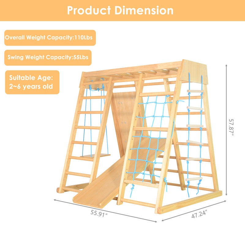 Ktaxon 55.91'' W Wood Climber