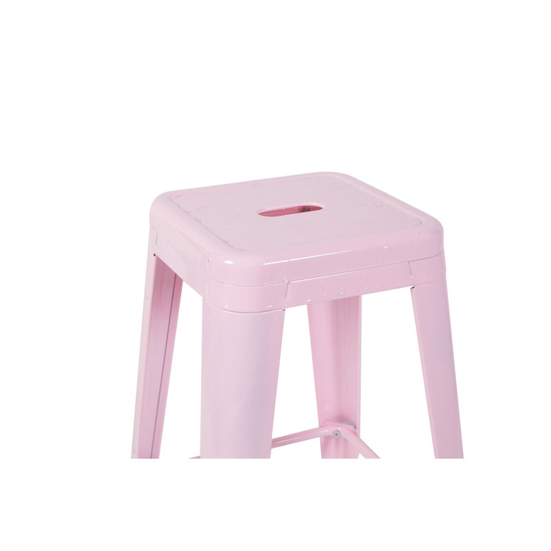 Tabouret à hauteur de comptoir 24 po, Rose clair, Tabouret de comptoir (siège d’une hauteur de 24