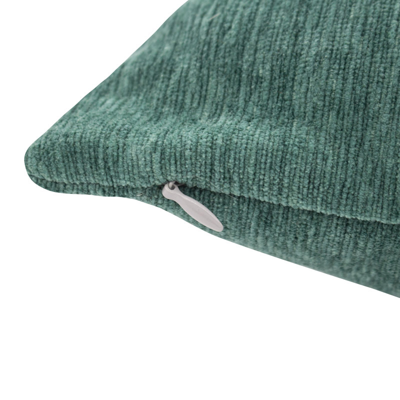 Housse et insert de coussin carré Mccoy, Vert, Polyester/ Bourre en polyester