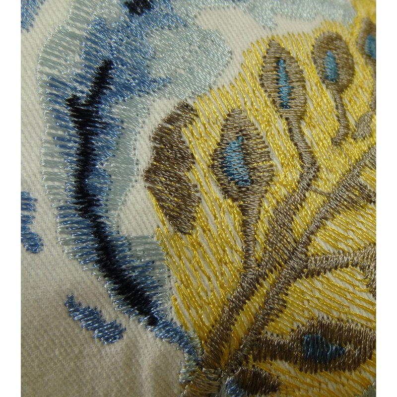Coussin en coton fait main Bloom City, H 16 po x l 16 po