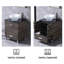 72.4'' Double Bathroom Vanity with Glass Top