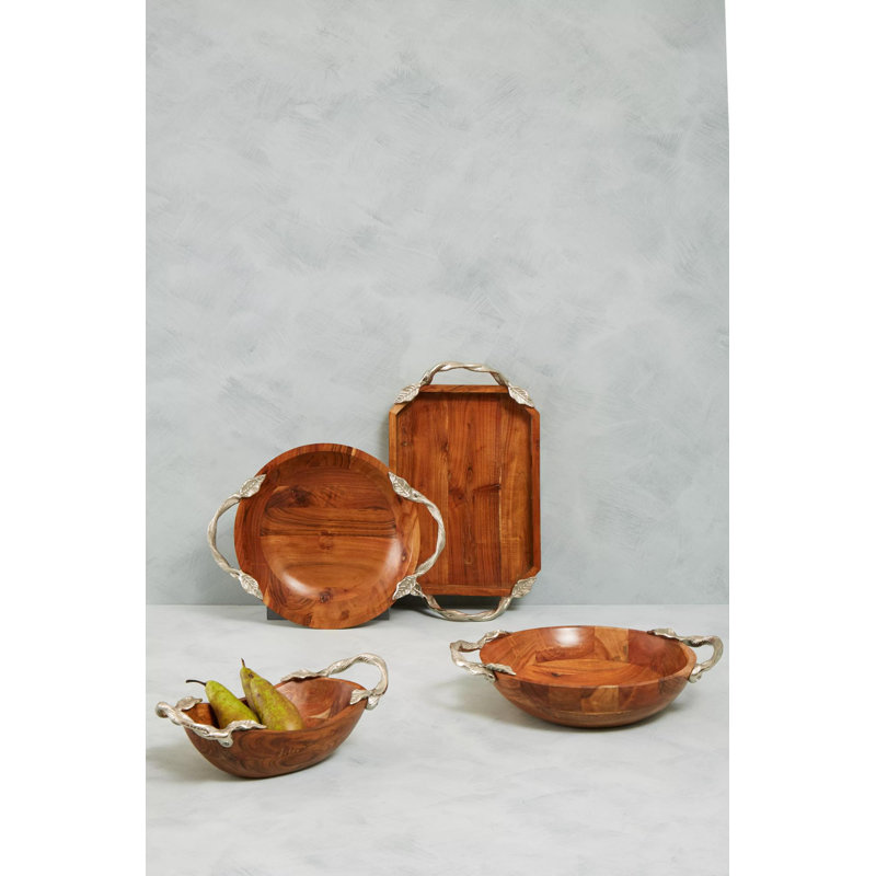 Alpen Home Cuscute Wood Serving Bowl