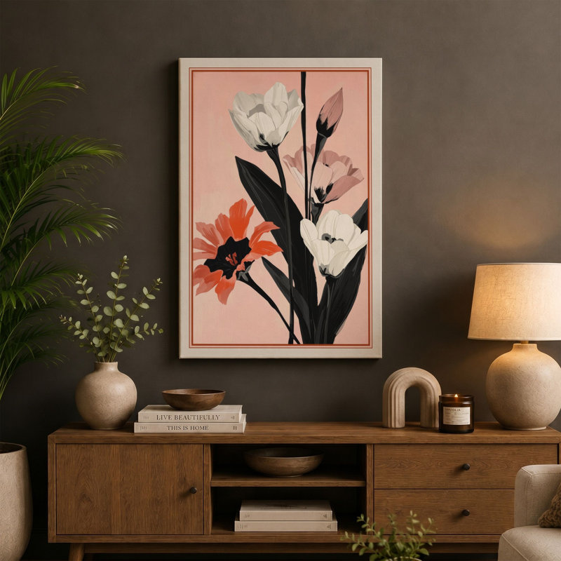 Study Botanical - Wrapped Canvas, 18x12 - 45.7 x 30.5 cm, White Border