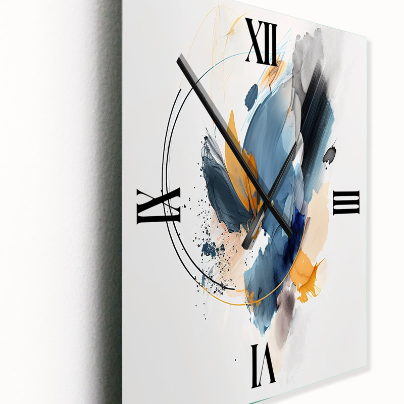 Janece - Horloge murale abstraite, H 28 po x l 12 po x P 1 po