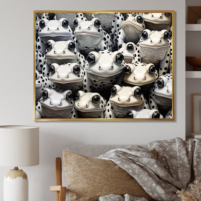 Noir et blanc Pop Art Frogs I