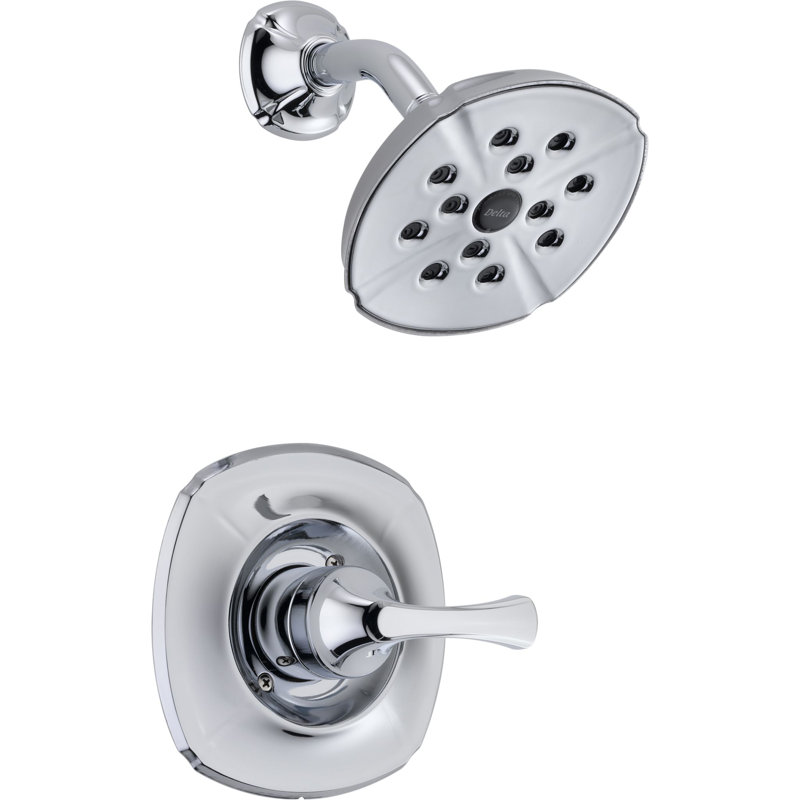 Robinet de douche avec poignée levier et moniteur addison, Chrome
