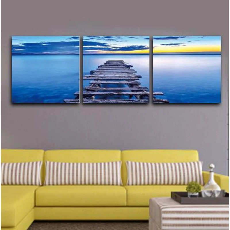 Mystic Pointe, reproduction de photo sur verre 3 pièces