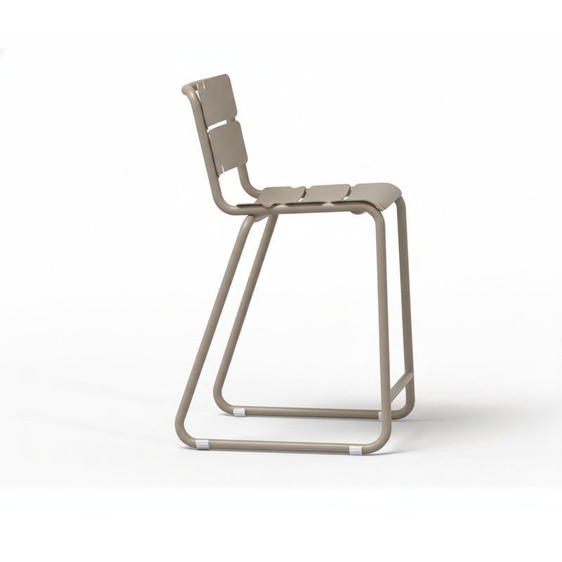 Tabouret de comptoir Corail, Gris