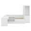 Lit plateforme avec tiroirs, tablettes, bureau et garde-robe-1482268905