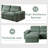 114"W Modular Sectional Sofa With Down Feather Filled And Adjustable Backrest, L-Shaped Comfy Cloud Couch With Storage Ottoman For Living Room-831935844
