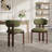 Upholstered Solid Wood Dining Chair with Ergonomic Padded Backrest-120919845