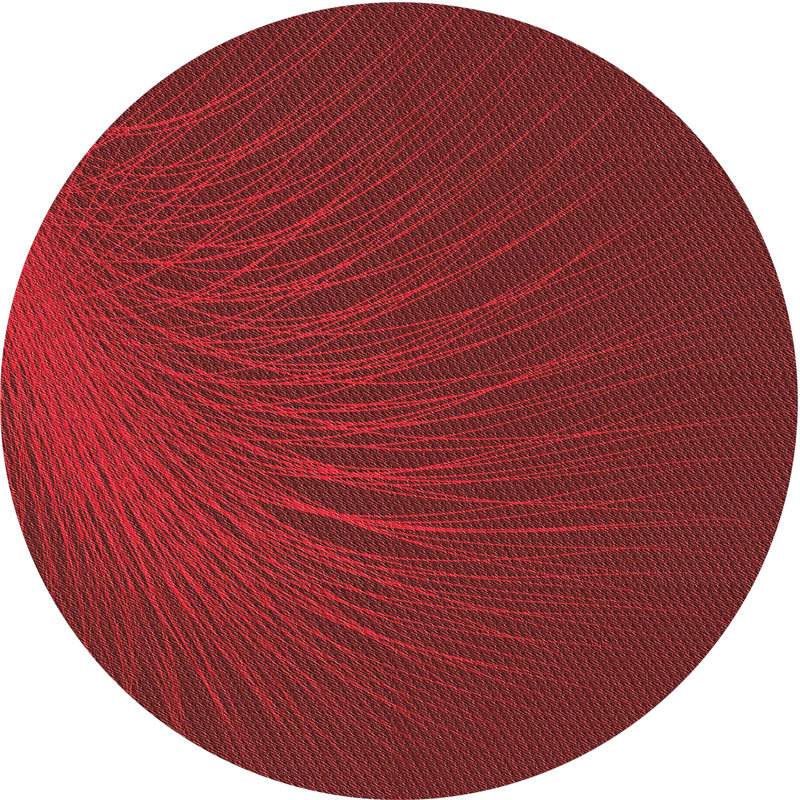 Tapis 100% à motif lavable à la machine 2975, Rond 4 pi