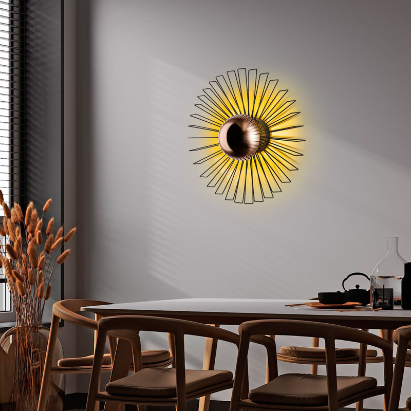 Lampe murale moderne, corps en métal noir, 23,6 po x 23,6 po x 9,4 po | IP20, 1 x douille G9 (8 W maximum) | Éclairage élégant et fonctionnel pour la maison, le bureau et les espaces de vie | Conception élégante, ampoule non incluse