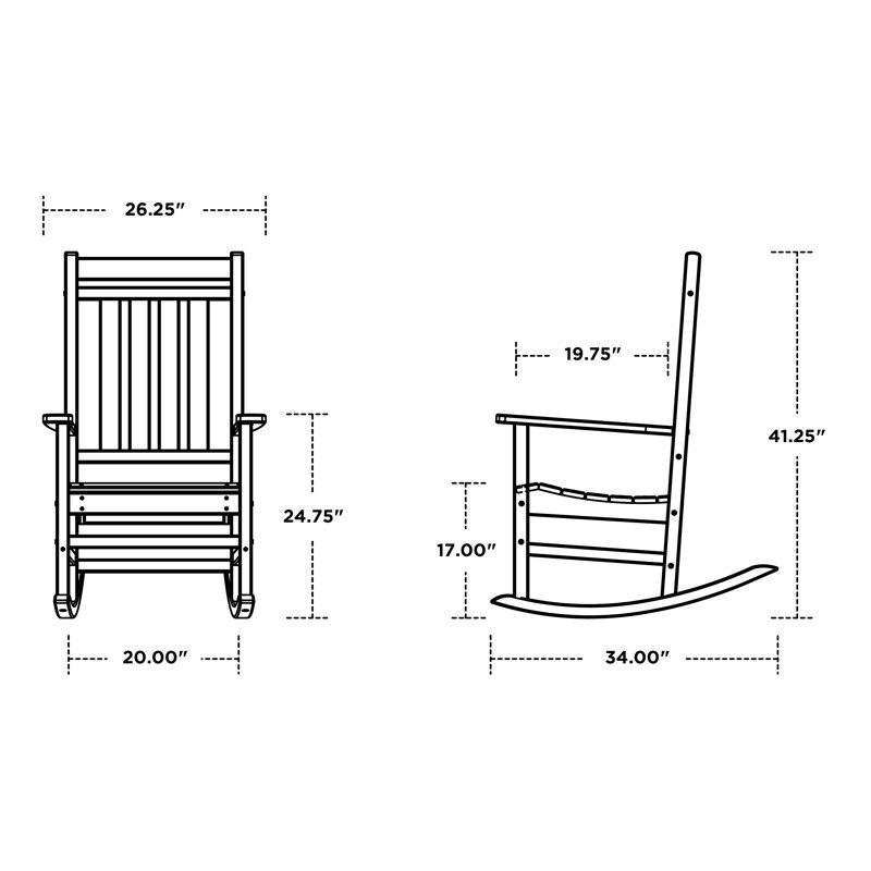 POLYWOOD 2 - Ensemble de sièges pour personne, Teck