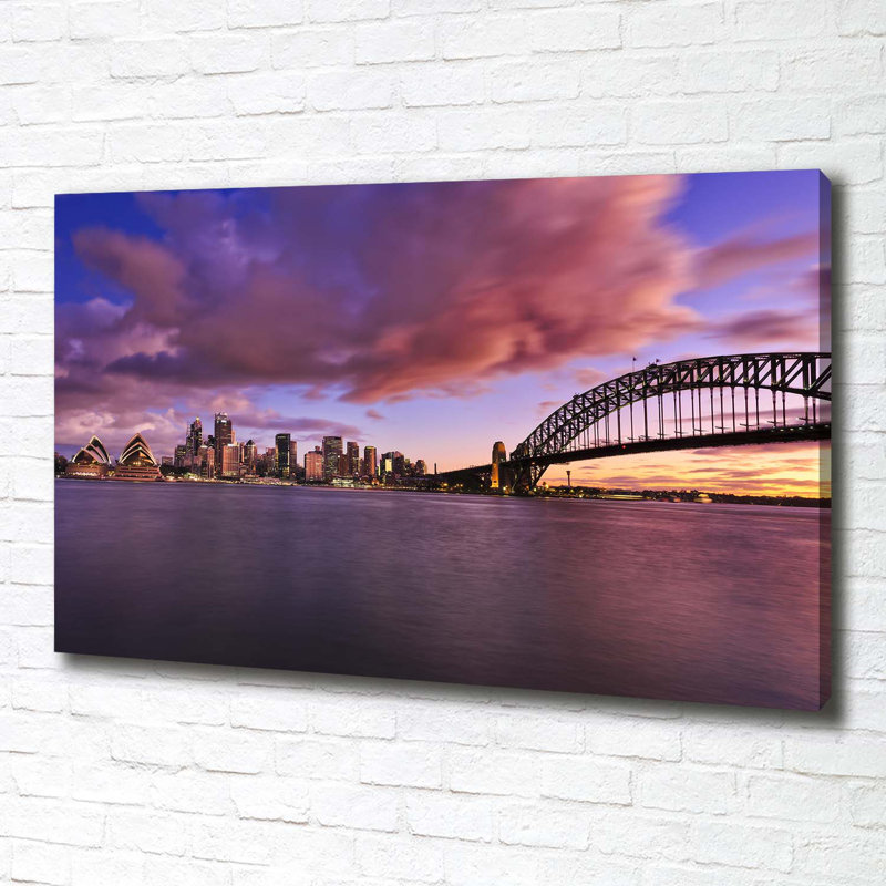 Bridge In Sidney - Wrapped Canvas Print