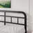 40” Black Metal Headboard-1178825811