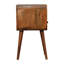 Table de chevet ouverte en bois massif Mini Oakish Curve