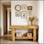 Table de couloir de style moderne, table de canapé avec charme rustique et grand espace de présentation pour la décoration intérieure