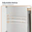 Armoire à poubelle double avec 2 compartiments ouverts