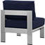 Ensemble de canapé modulaire d'extérieur en aluminium 6 pièces Shore-23592896