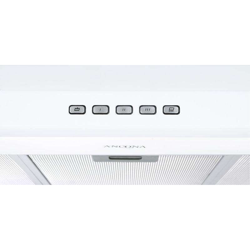 Ancona 36" Convertible Wall-Mounted Pyramid Range Hood, White