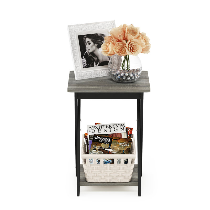 Artesian Cross Legs End Table, French Oak