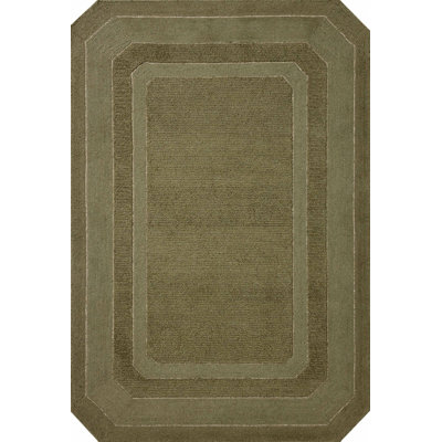 Tapis vert olive Yuriko