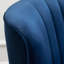 Fauteuil d'appoint contemporain en velours, bleu-85951476
