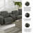 Melynn Leather Power Reclining Curved Sectional Symmetrical