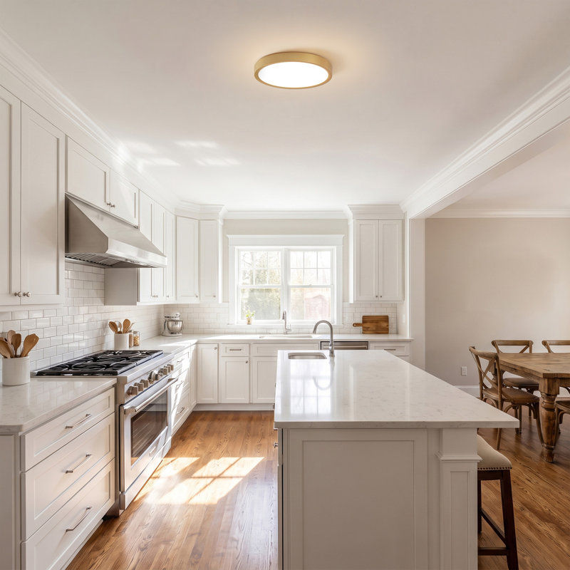 LED Flush Mount, Gold