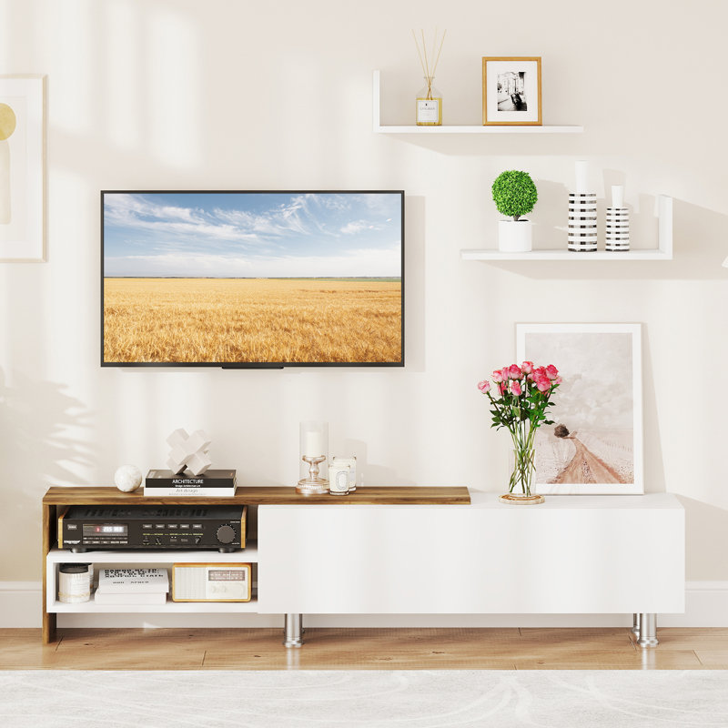 TV Stand Modern Entertainment Center TV Cabinet for TVs up to 80 Inches