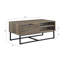 Homare Rustic Oak & Black Finish Coffee Table