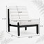 Chaise d'appoint Living Fluffy beige foncé avec structure en bois massif naturel-830046920-830046926