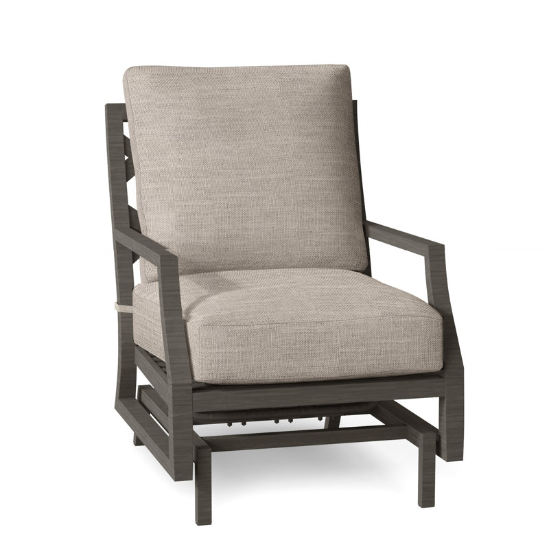 Fauteuil en treillis avec coussins, Lin colombe, Pas de soudure