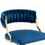 Pia Ricco Velvet Task Chair-1334546112