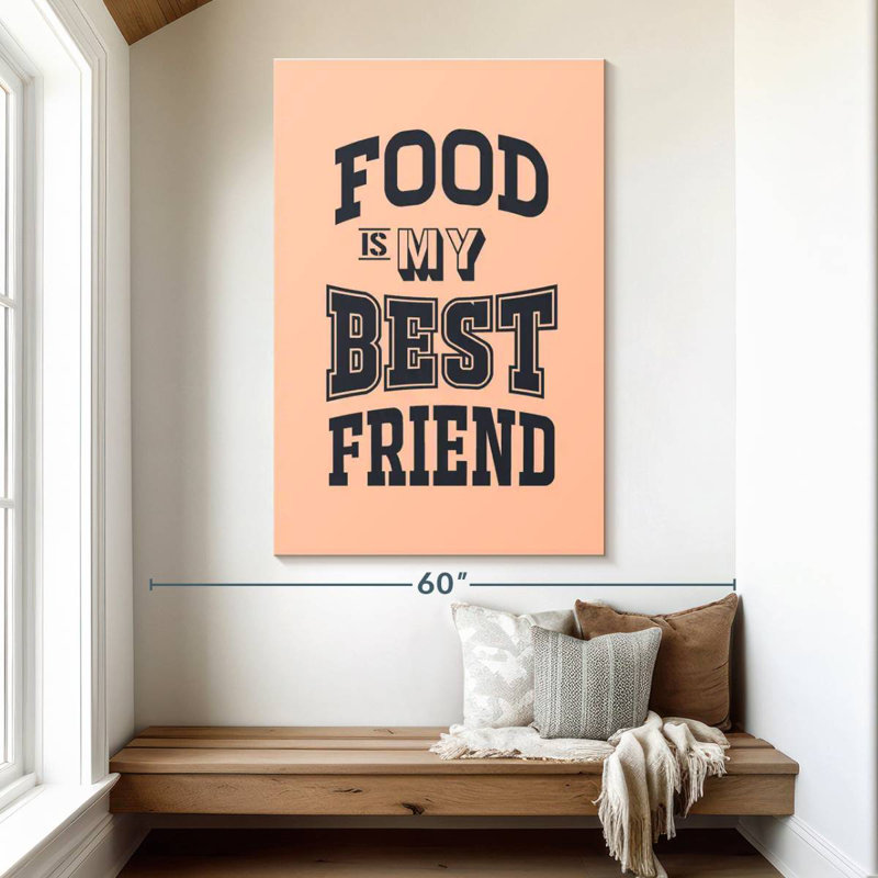 Tergel Food Typography, 51" H x 34" W