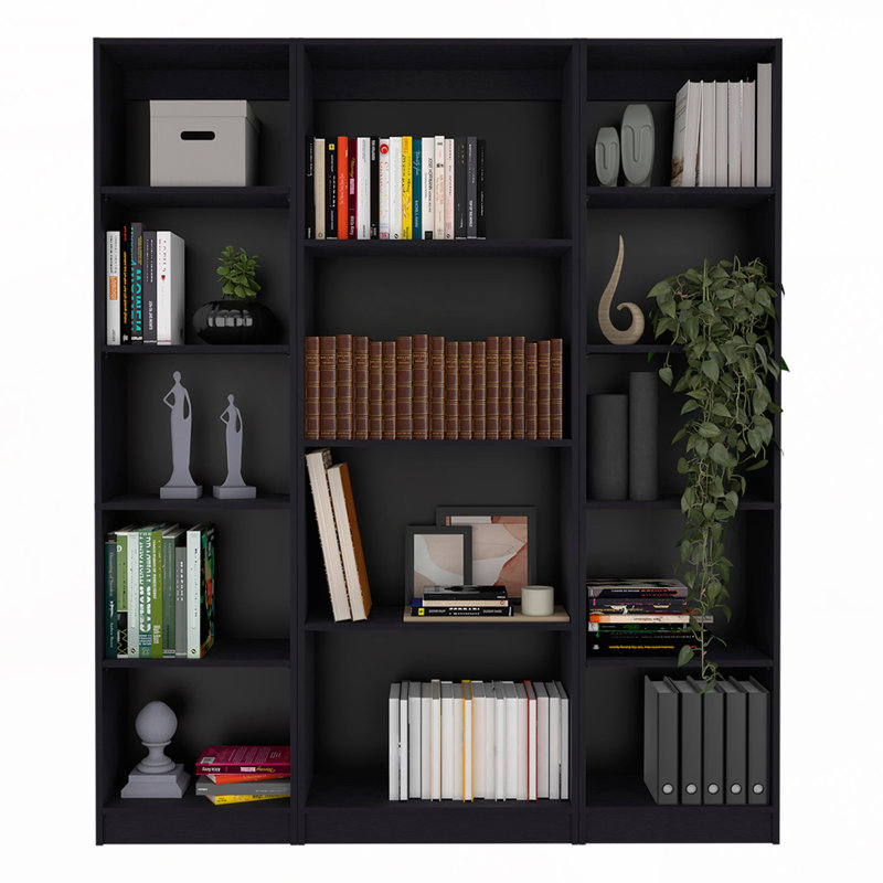 3 bibliothèques de salon 3 pièces