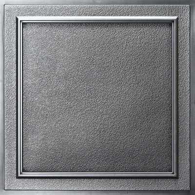 Belgium 23.75'' L x 23.75'' W Vinyl Ceiling Tile In Antique Nickel