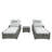 Griffing 29.53" Long Reclining Outdoor Chaise Lounge Set with Cushions and Table-24811073