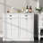 Double Tilt Out Laundry Hamper Cabinet With 2 Drawers & 2 Laundry Storage Baskets, 30 Gallon Trash Can Cabinet, Storage Cabinet For Bathroom, Laundry Room, Kitchen, White