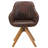 Hayek Upholstered Swivel Armchair-387612660-387612650