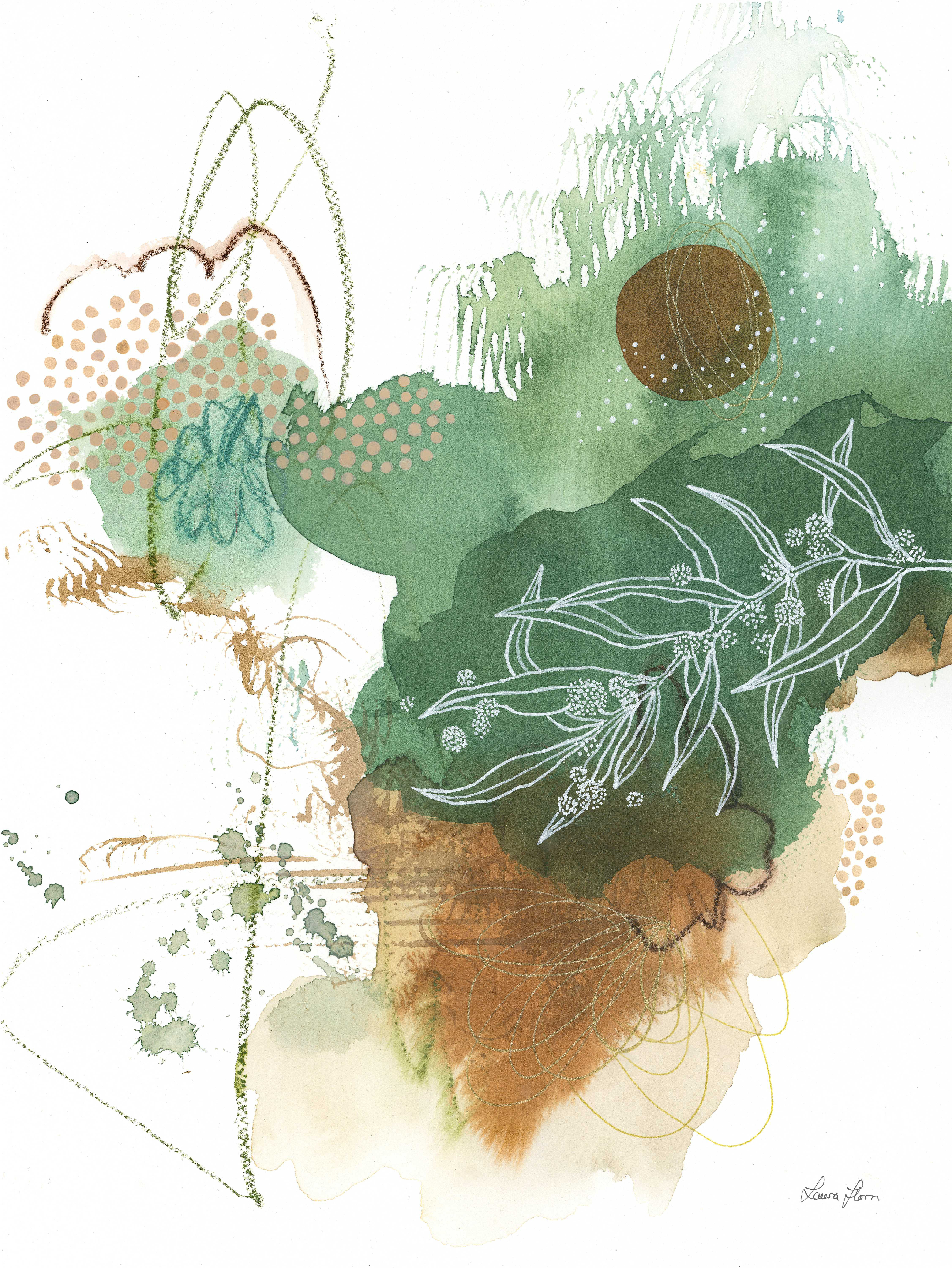 Ebern Designs Nature Abstract II - Wrapped Canvas Print | Wayfair