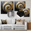 Matlock - spirales abstraites, impression murale en métal-99555922