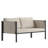 Annegriet Steel Frame Loveseat with Included Cushions and Storage Pockets-600898246