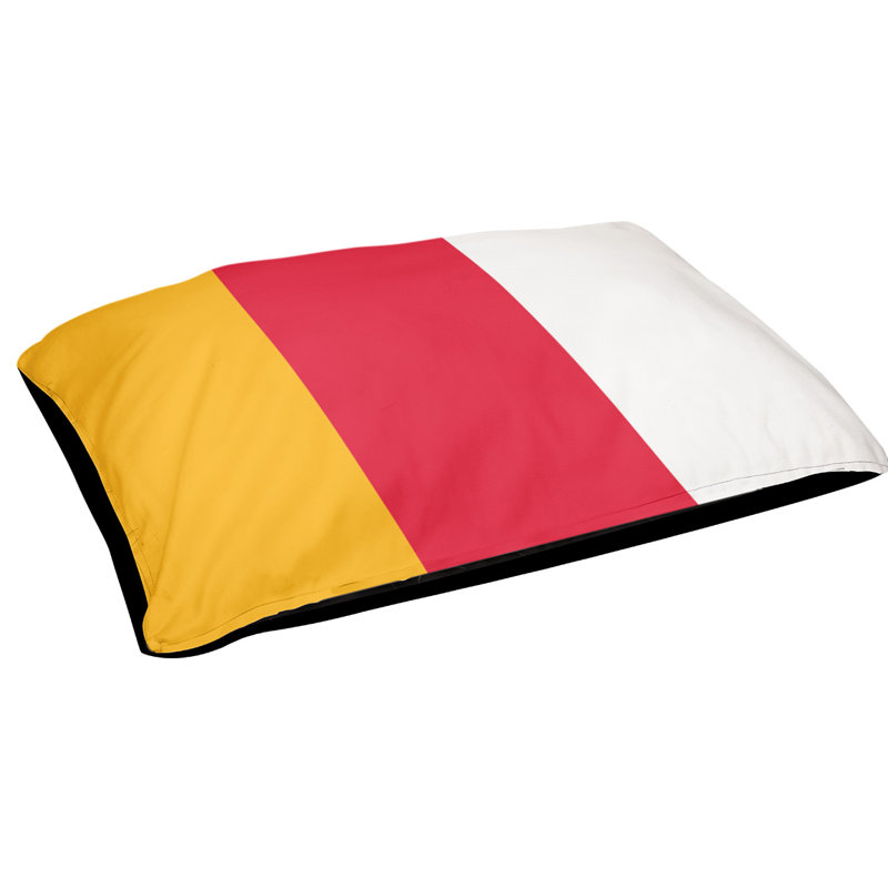 Coussin pour chien Indiana, Grand (l 40 po x P 30 po x H 6,5 po), Rouge