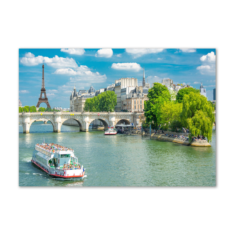 Seine Paris - Wrapped Canvas Print