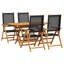 Ensemble repas 5 pièces vidaXL-251002678-251002674